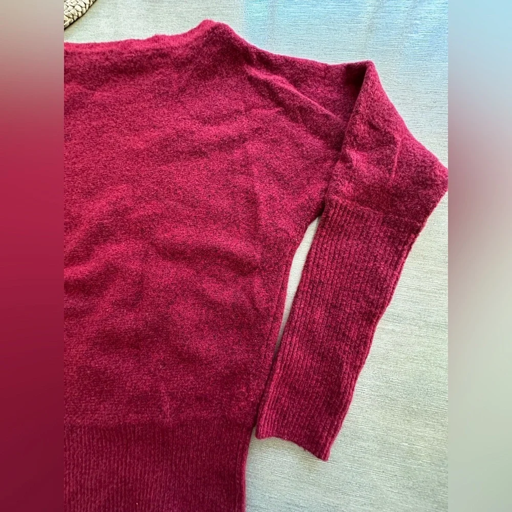 White House Black Market Off-the-Shoulder Red Sweater